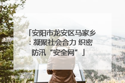安阳市龙安区马家乡：凝聚社会合力 织密防汛“安全网”